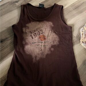 Harley-Davidson Brown Graphic Tank Top